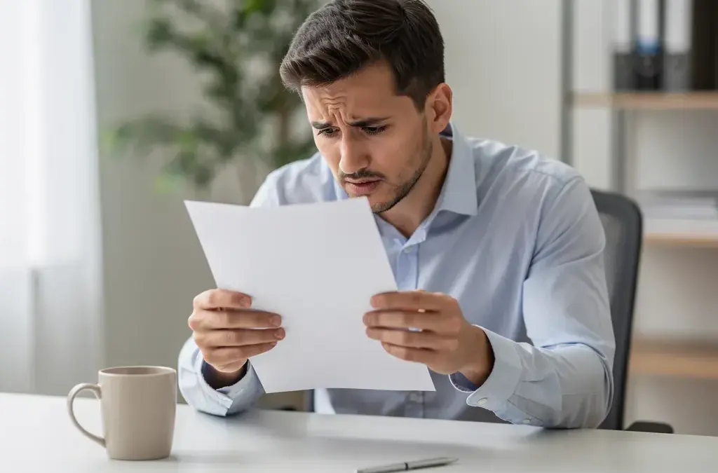 Mitarbeiter liest Arbeitszeugnis unter Berücksichtigung Abmahnung Arbeitszeugnis erlaubt