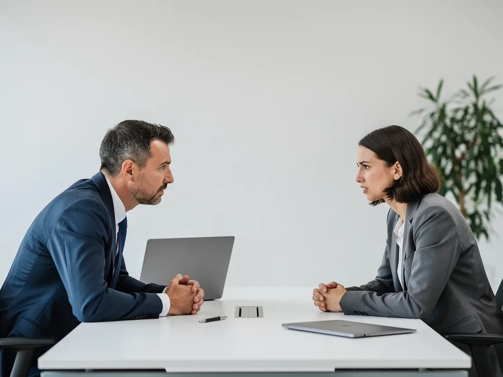 Arbeitnehmer erhält während der Probezeit eine Abmahnung durch den Arbeitgeber im Büro