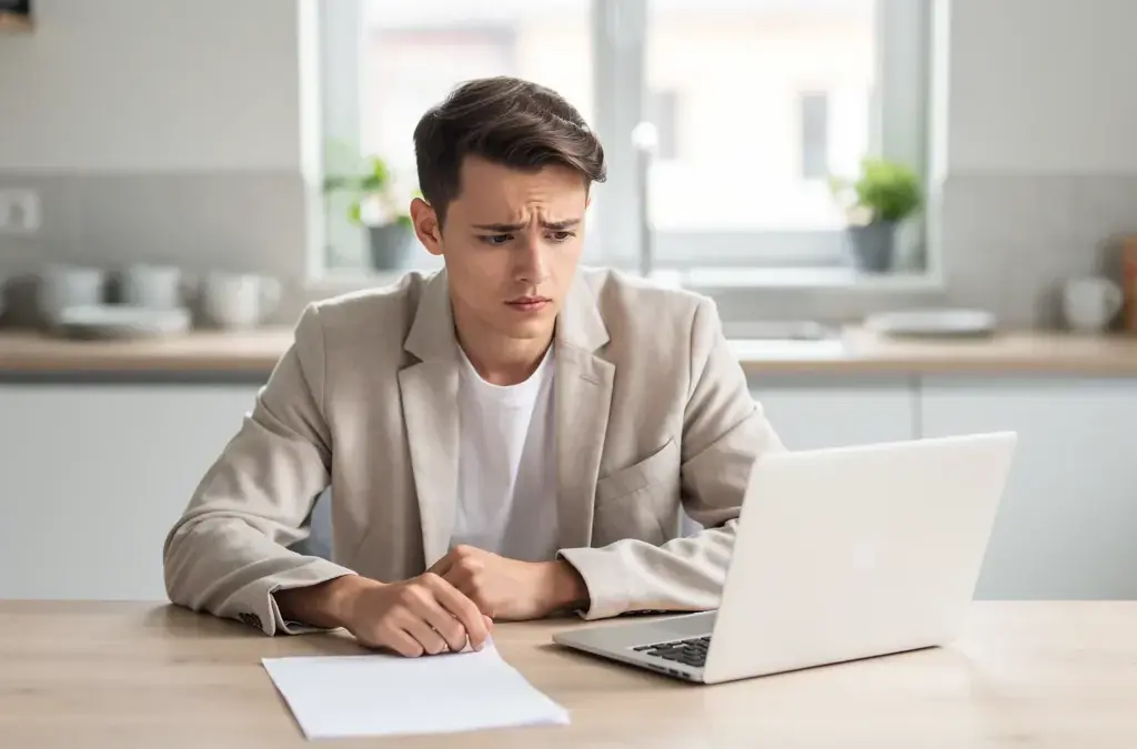 Mann registriert sich fristgerecht arbeitslos nach Kündigung bei Agentur für Arbeit