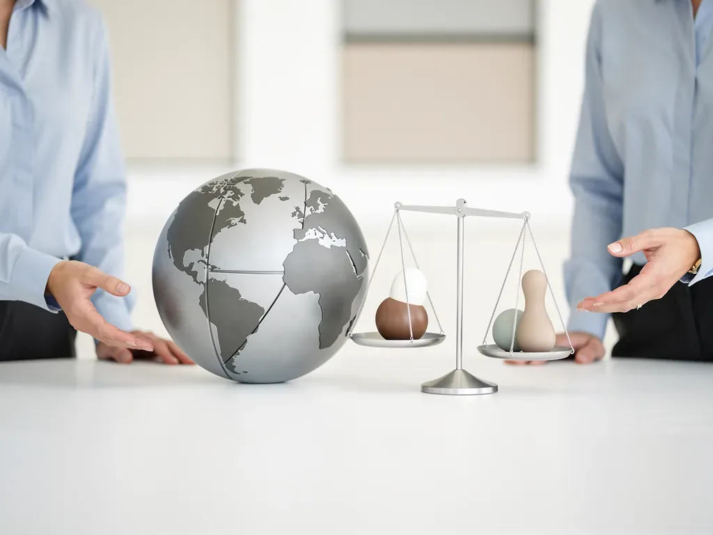 Illustration zum Thema Arbeitsvertrag international