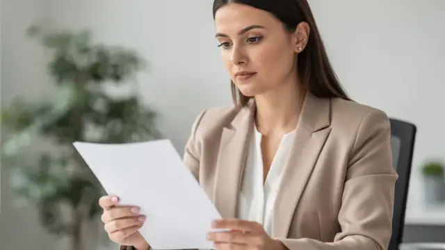 Arbeitszeugnis mit typischen Formulierungen und Noten für Bewertung und Bedeutung
