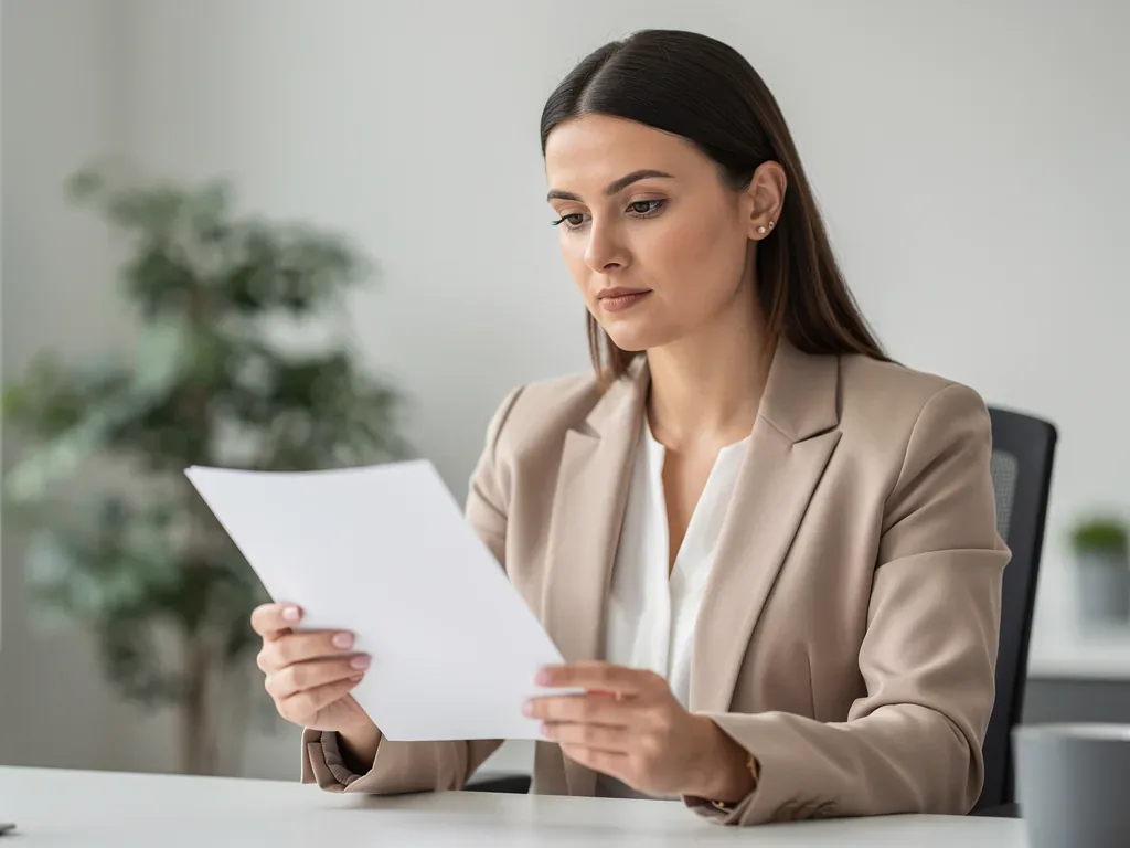 Arbeitszeugnis mit typischen Formulierungen und Noten für Bewertung und Bedeutung