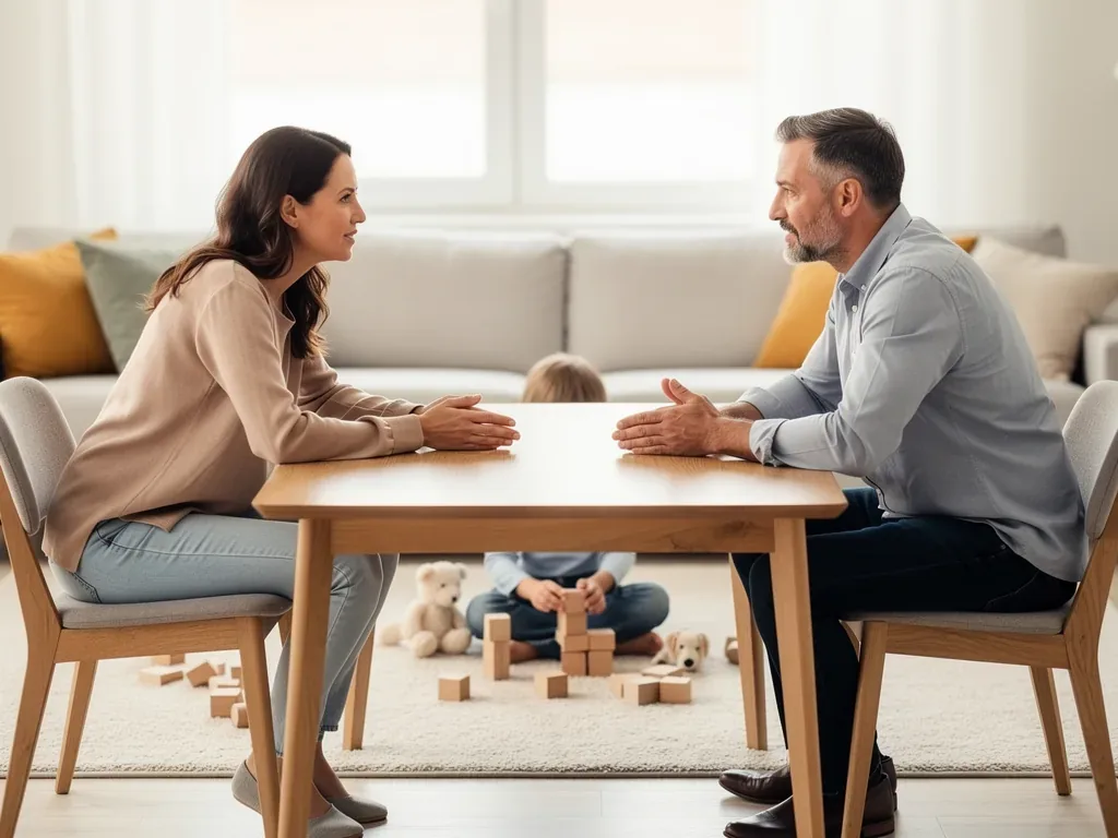 Eltern besprechen gemeinsam den Wohnsitz des Kindes bei geteiltem Aufenthaltsbestimmungsrecht