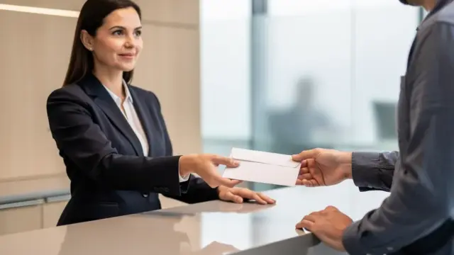 Bankangestellter erklärt Kunden Rechte und Pflichten zum Bankgeheimnis in Deutschland