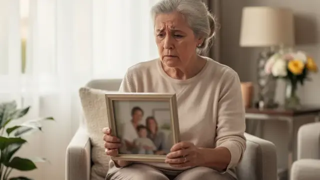 Seniorin im betreuten Wohnen informiert sich über Rechte bei Eigenbedarfskündigung