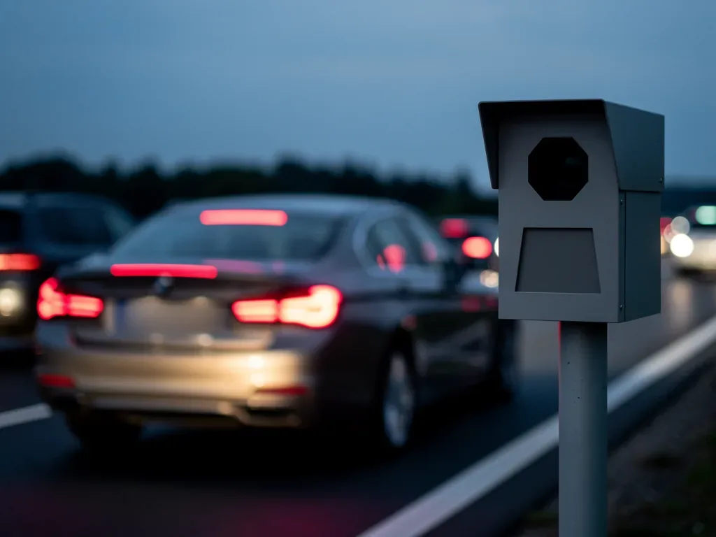 Illustration von Verkehrsschildern und Blitzer symbolisiert Bußgeldkatalog 2026 Anpassungen