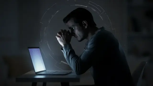 Illustration von Datenschutzverletzung mit Symbolen für Datenleck und Schadensersatzansprüche