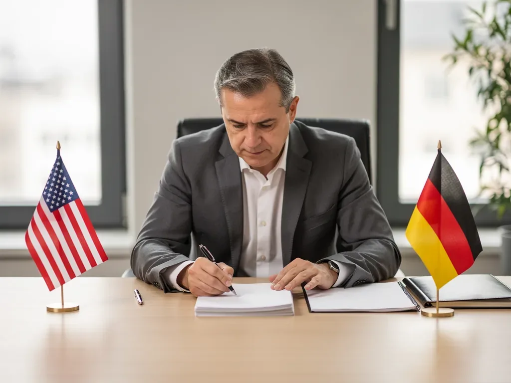 Illustration zum Thema Ehegattenunterhalt USA