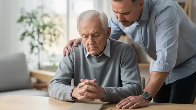 Seniorin erhält Unterstützung gegen Erbschleicher für sicheren Nachlassschutz