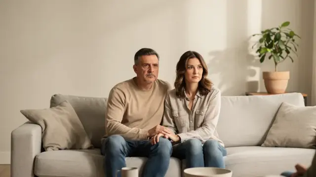 Familie informiert einfühlsam und respektvoll über anstehende Trennungssituation