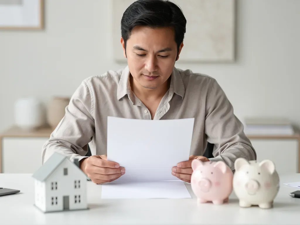 Person analysiert Finanzunterlagen zum Thema Geld insolvenzsicher anlegen