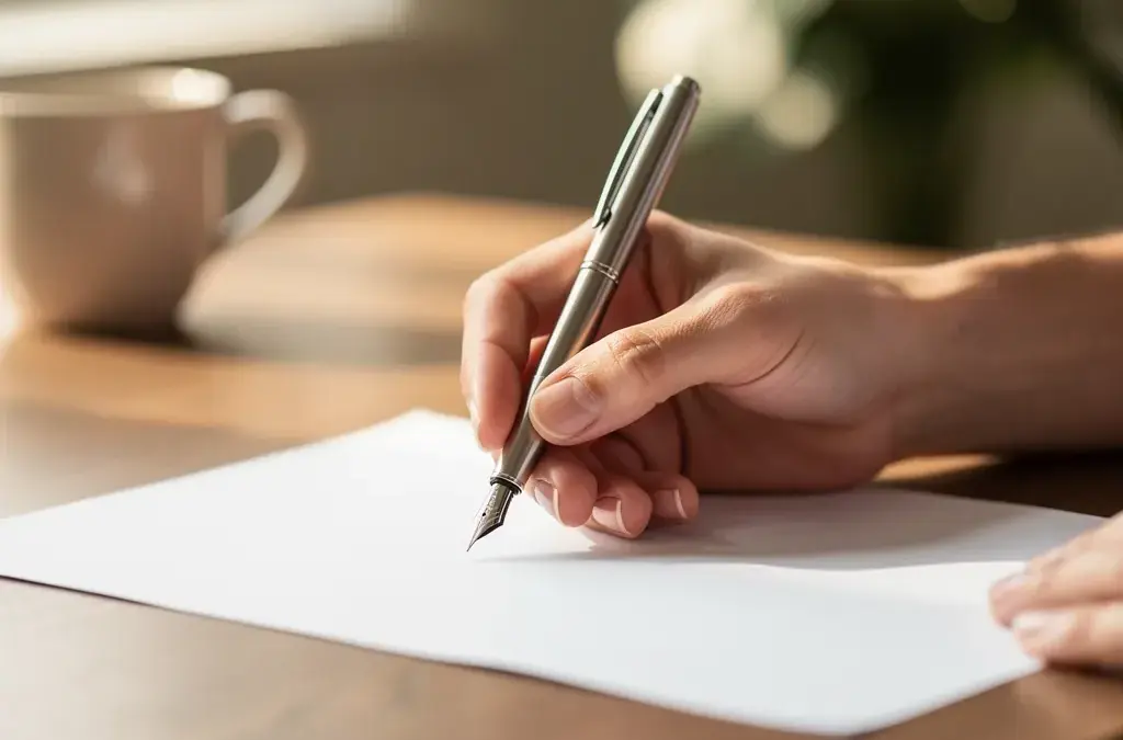 Handschriftliches Testament mit eigenhändiger Unterschrift und wichtigen Formvorgaben