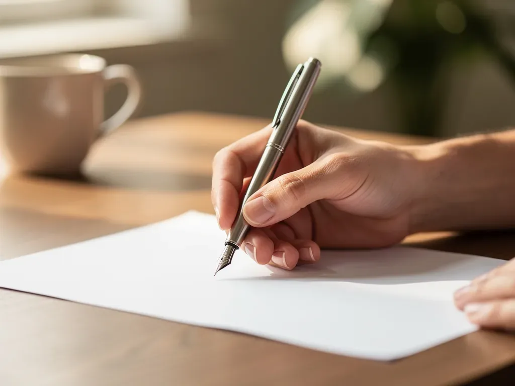 Handschriftliches Testament mit eigenhändiger Unterschrift und wichtigen Formvorgaben