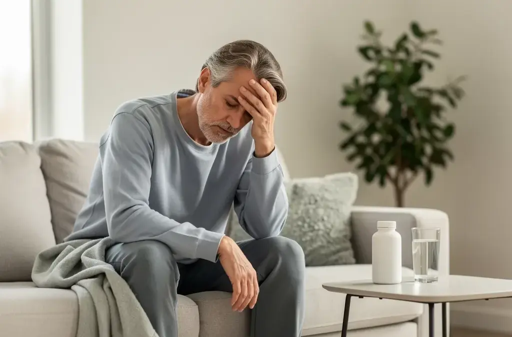 Patientin mit Krankmeldung und der Krankenkasse im Beratungsdialog zum Krankengeld wieder krank