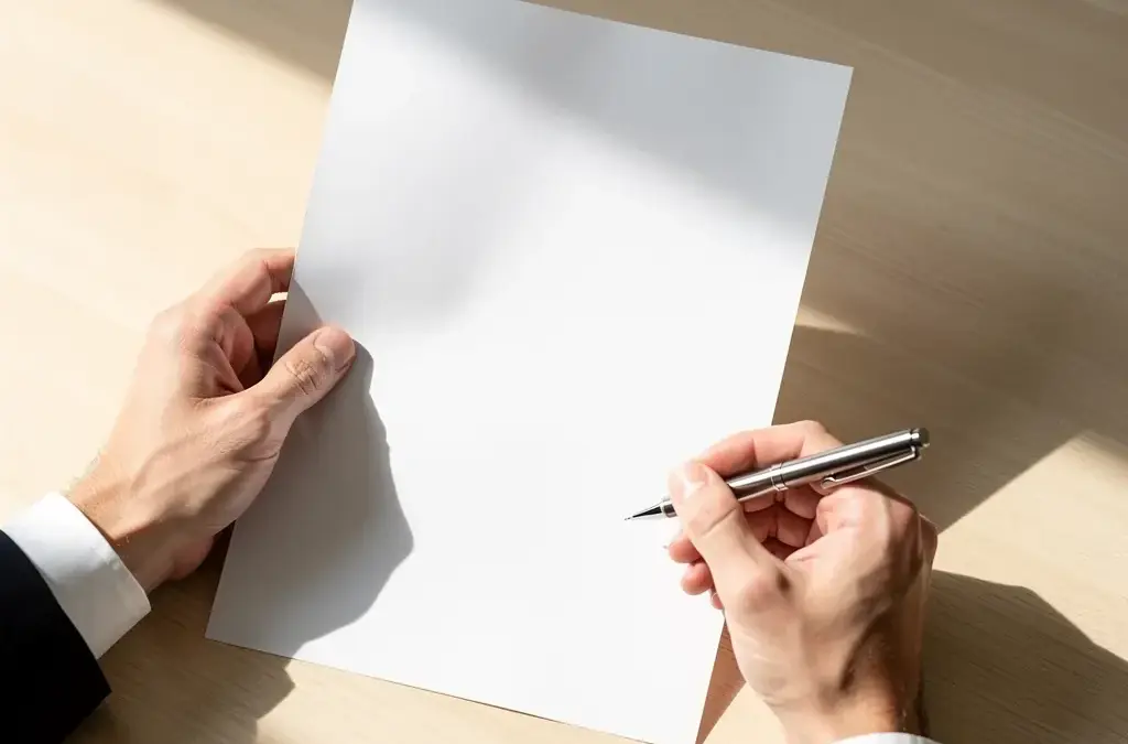 Muster einer schriftlichen Kündigung zur Einhaltung der gesetzlichen Formvorschriften