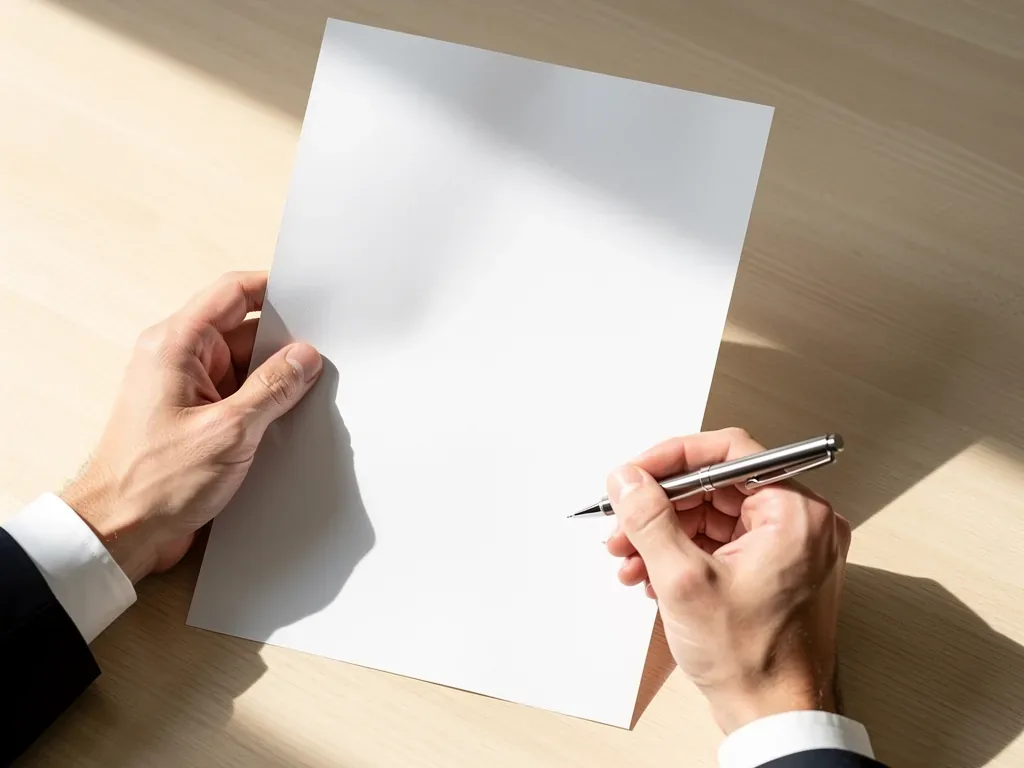 Muster einer schriftlichen Kündigung zur Einhaltung der gesetzlichen Formvorschriften