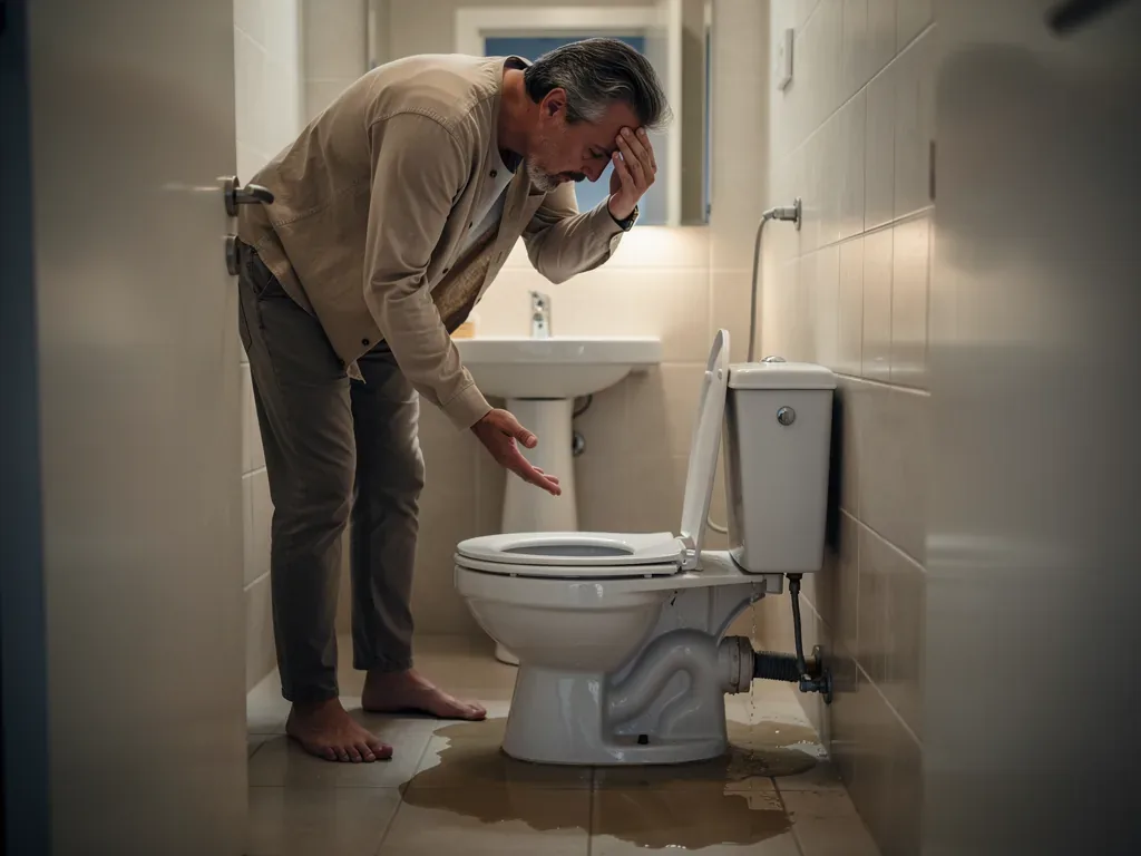 Mieter prüfen defekte Toilette mit Mietvertrag zur korrekten Mietminderung berechnung