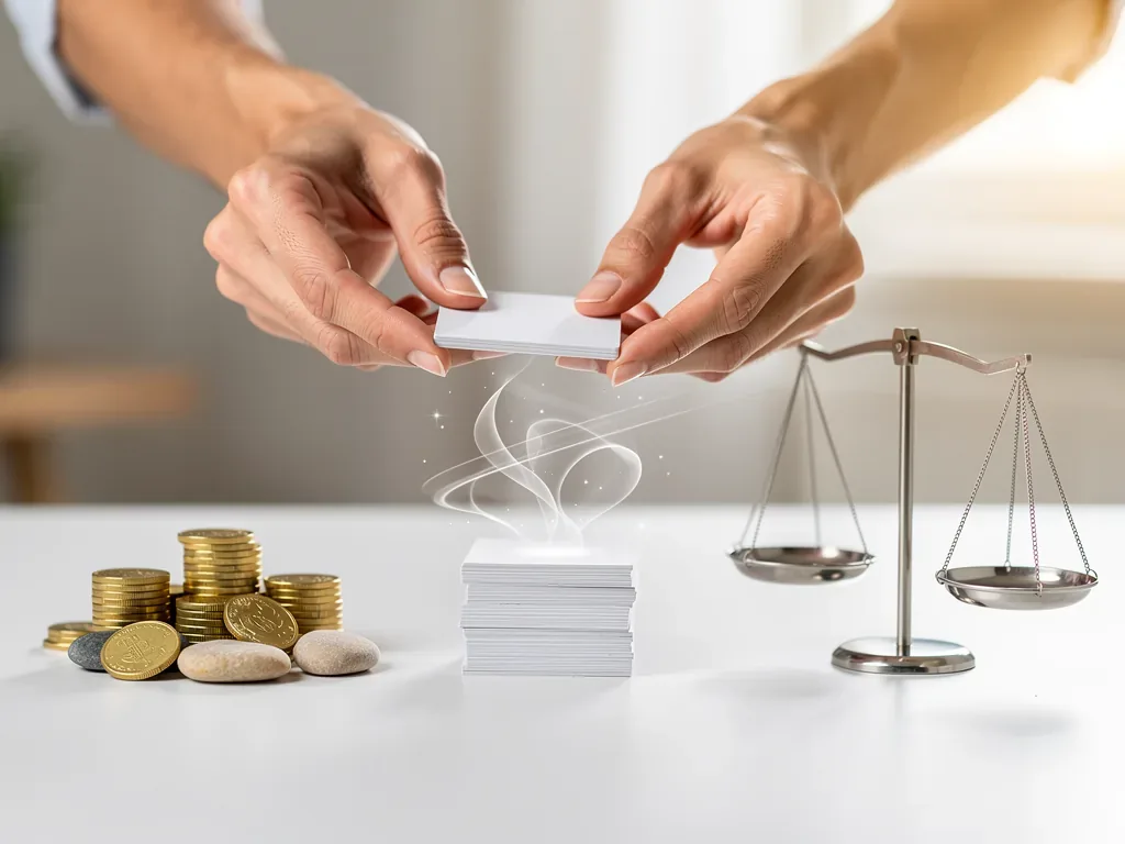 Symbolbild Restschuldbefreiung im Insolvenzverfahren mit Akten und Stempel auf Tisch