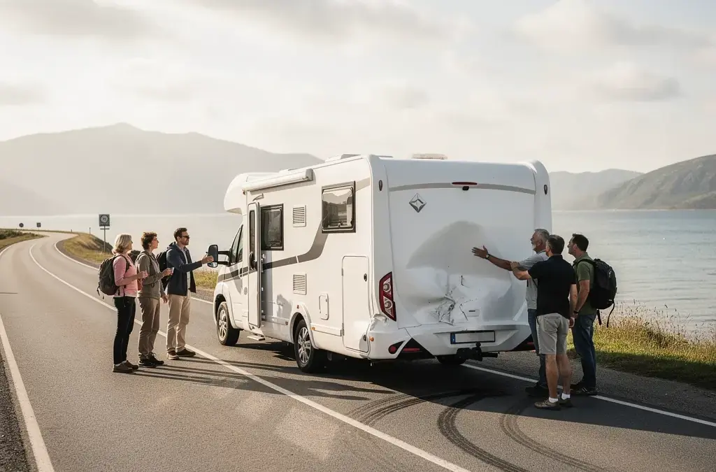 Wohnmobil-Unfall im Ausland korrekt melden und Schadensregulierung sicher durchführen