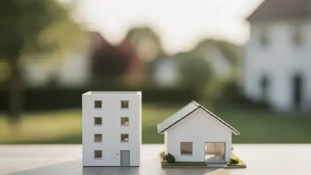 Vergleich Wohnung und Haus Kauf Entscheidung mit Kosten Lage und Lebensqualität