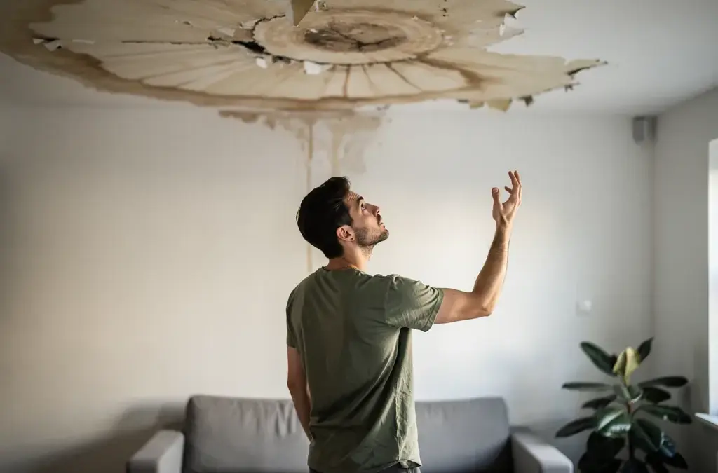 Wohnung mit sichtbaren Mängeln wie Schimmel und defekter Heizung zur Mietminderung