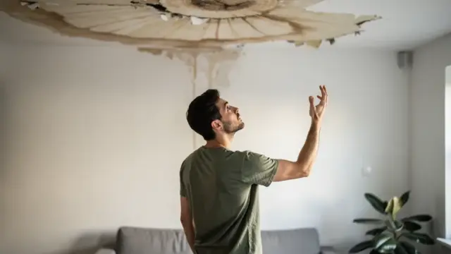 Wohnung mit sichtbaren Mängeln wie Schimmel und defekter Heizung zur Mietminderung